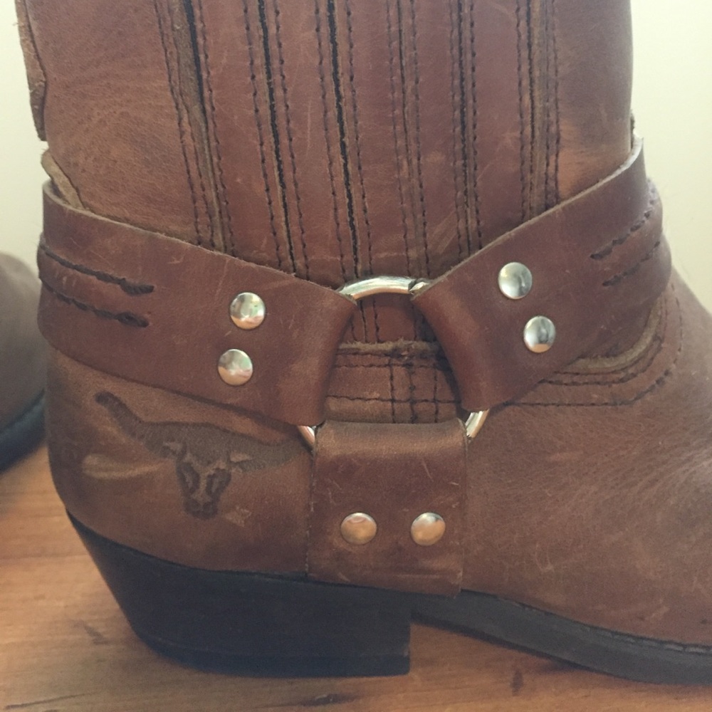 Joe Sanchez western leather ankle booties 37